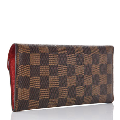 Louis Vuitton Damier Ebene Josephine Wallet Red 3 of 8