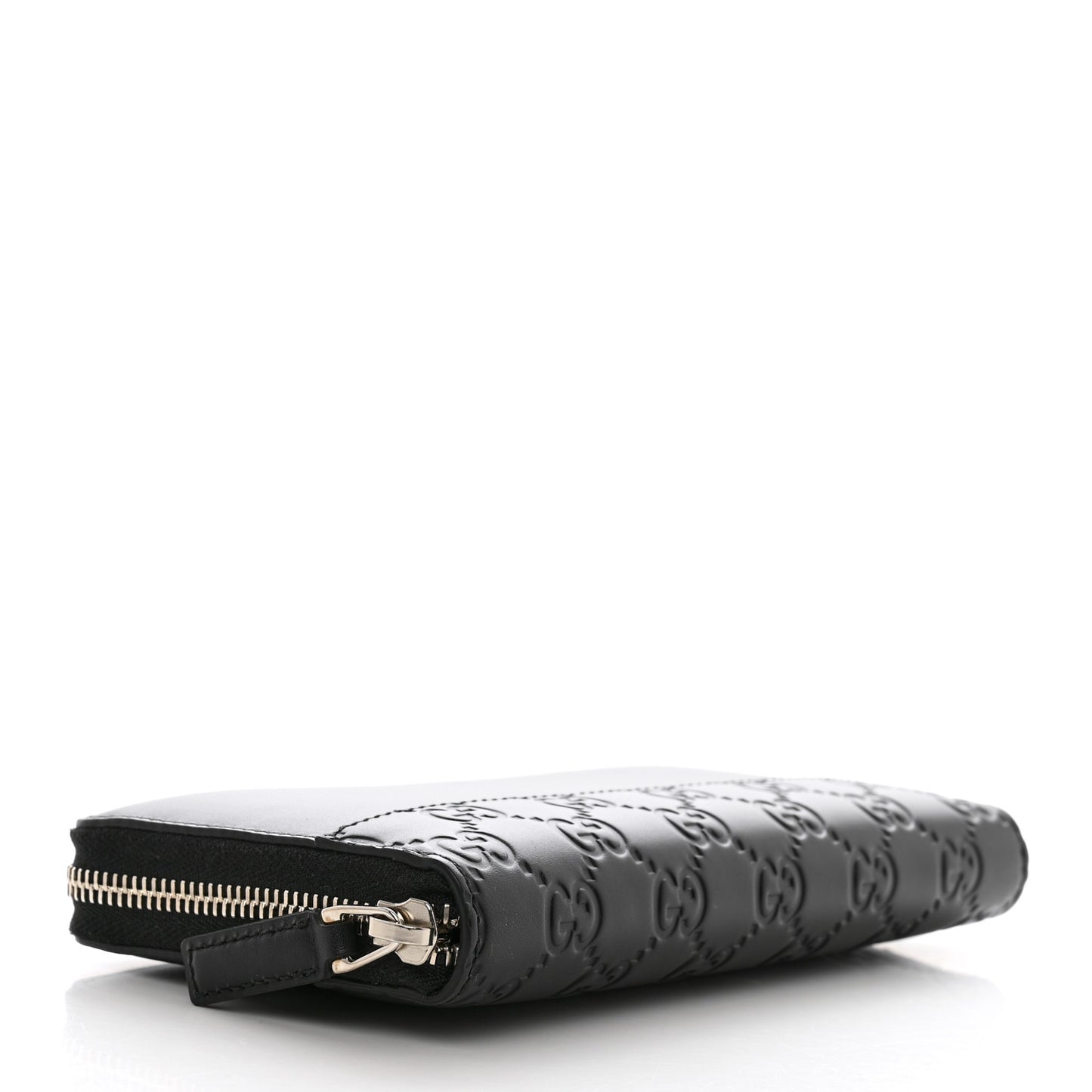 Guccissima Zip Around Long Wallet Black