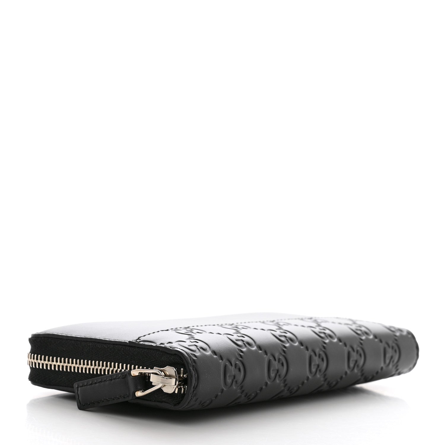 Gucci Guccissima Zip Around Long Wallet Black 4 of 8