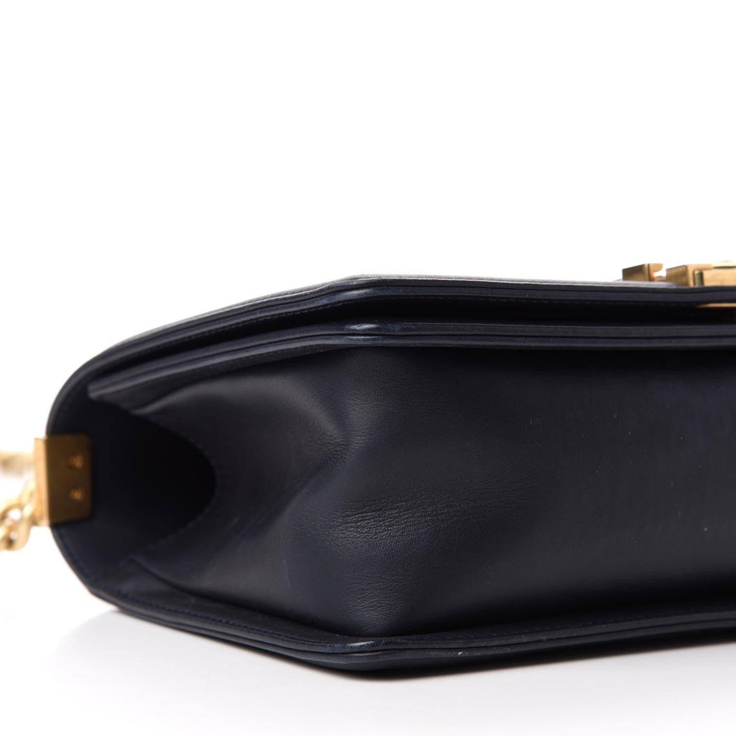 Chanel Caviar Suede Calfskin Chevron Medium Boy Flap Navy 7 of 14