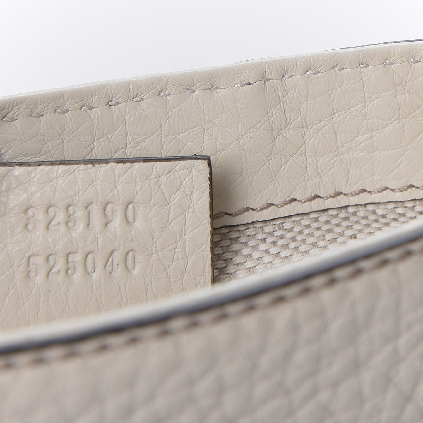 Pebbled Calfskin Small Soho Flap Crossbody Off White