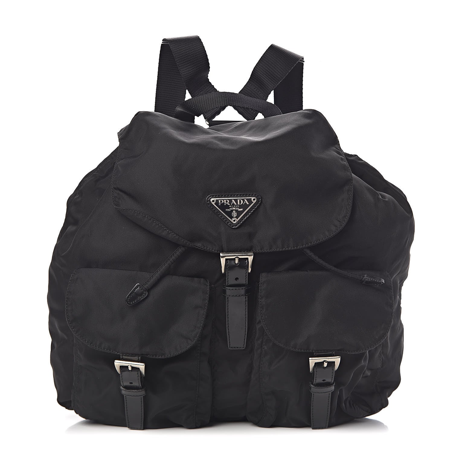 Prada Nylon Vela Medium Backpack Black 1 of 9