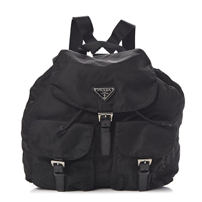 Prada Nylon Vela Medium Backpack Black 1 of 9