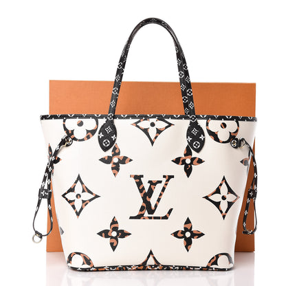 Louis Vuitton Monogram Giant Jungle Neverfull MM Ivory 11 of 11