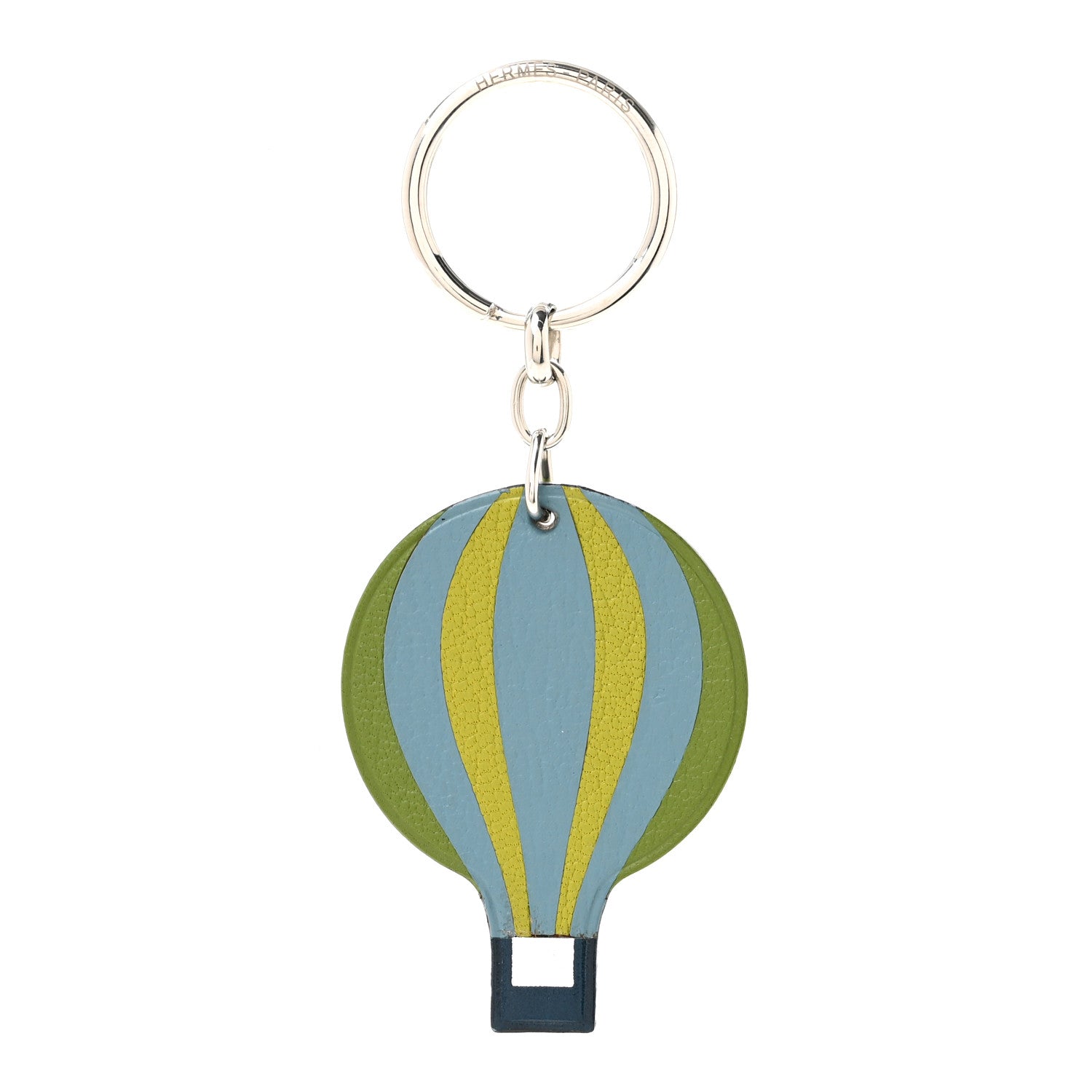 Hermes Chevre Hot Air Balloon Key Ring Key Chain Multicolor 1 of 3