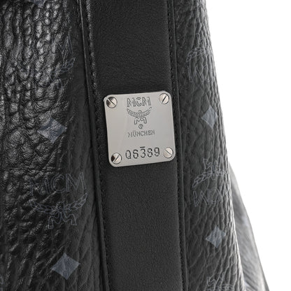 MCM Visetos Large Liz Reversible Shopper Tote Black 10 of 16