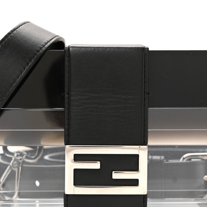 Fendi Plexiglass Vitello Mini Baguette Trunk Black Transparent 12 of 21