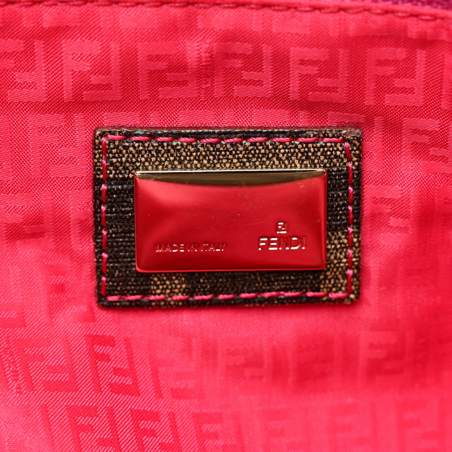 Zucca Spalmati Medium Roll Tote Tobacco Fuxia