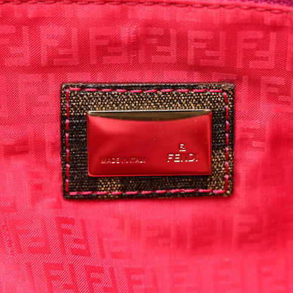 Fendi Zucca Spalmati Medium Roll Tote Tobacco Fuxia 6 of 11