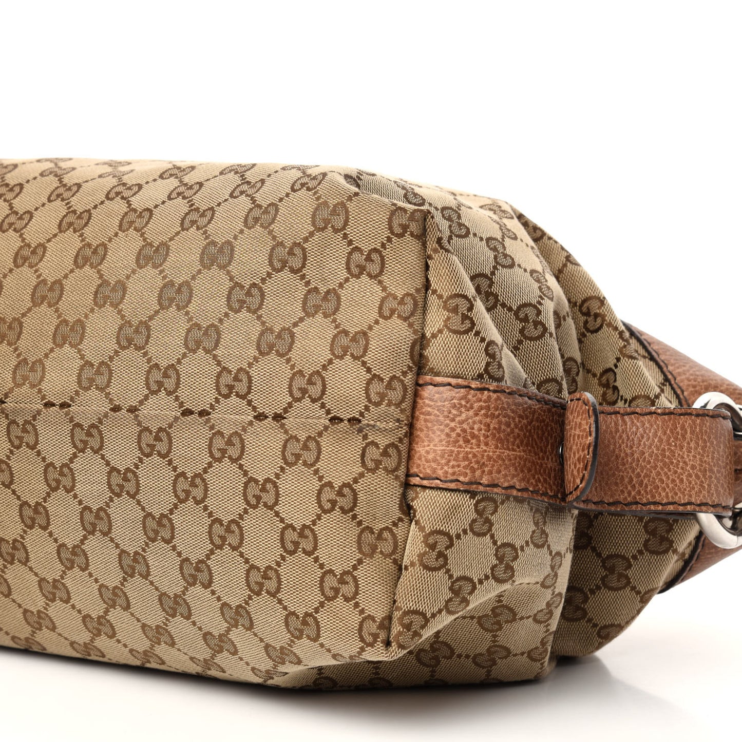 Monogram Bamboo Bar Medium Tote Brown