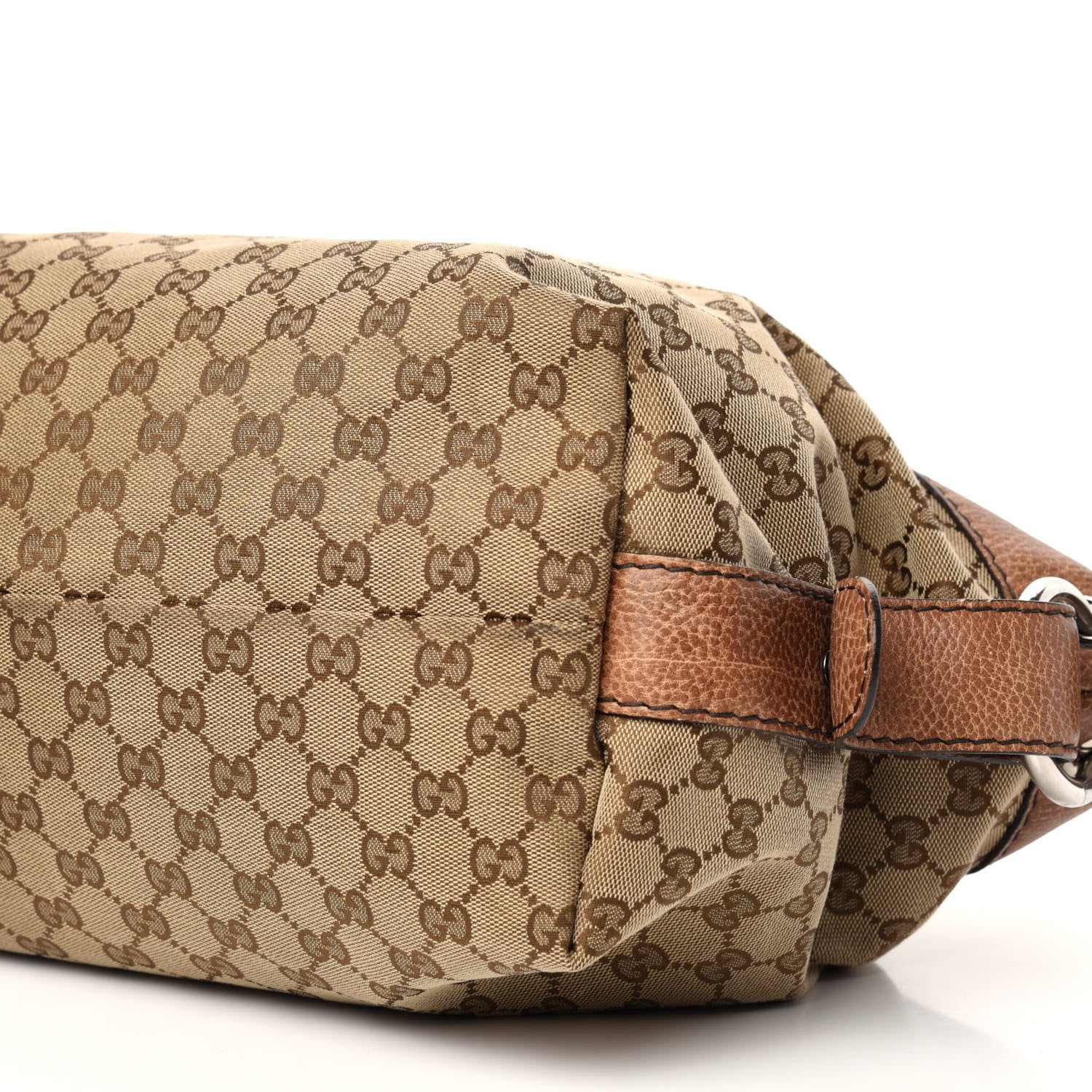 Gucci Monogram Bamboo Bar Medium Tote Brown 7 of 11