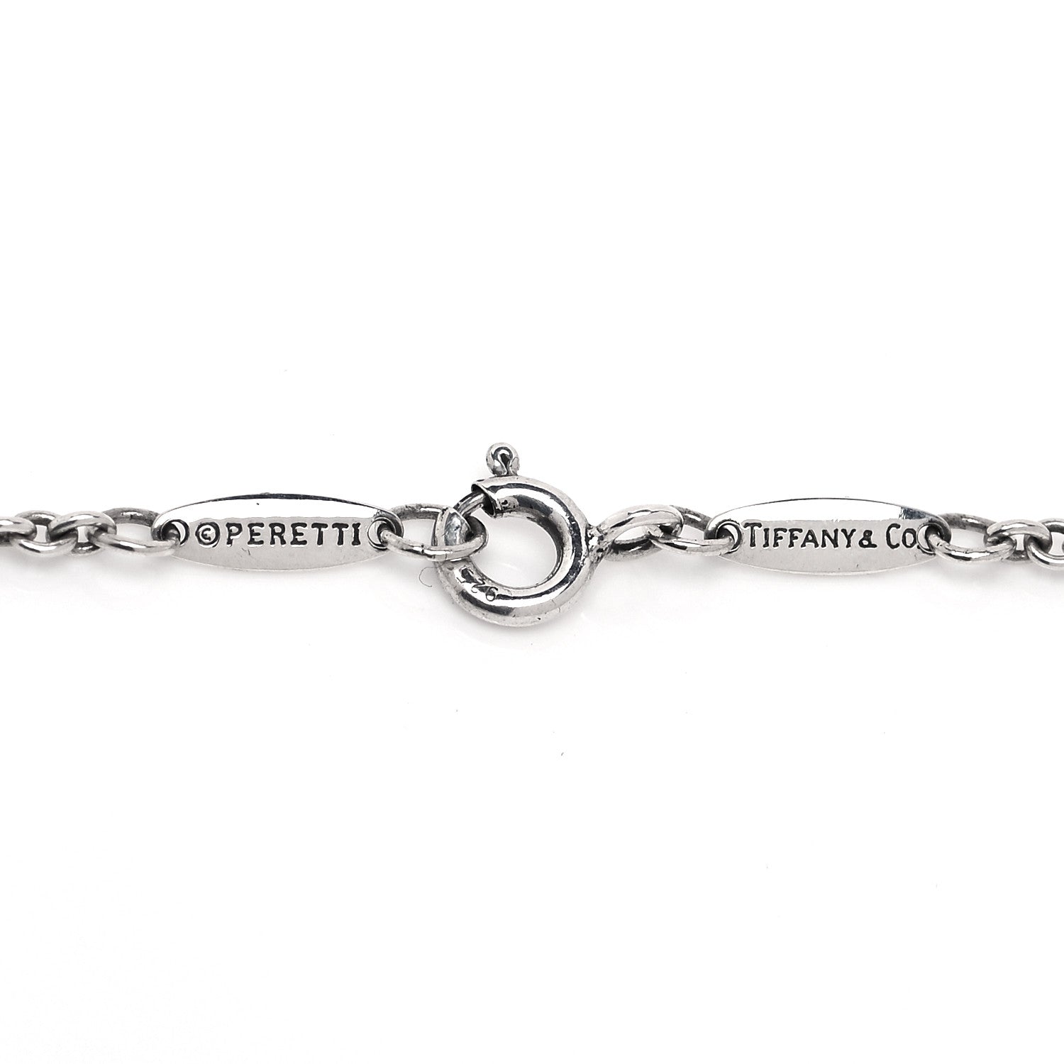 Tiffany Sterling Silver Elsa Peretti Open Heart Charm Bracelet 8 of 10