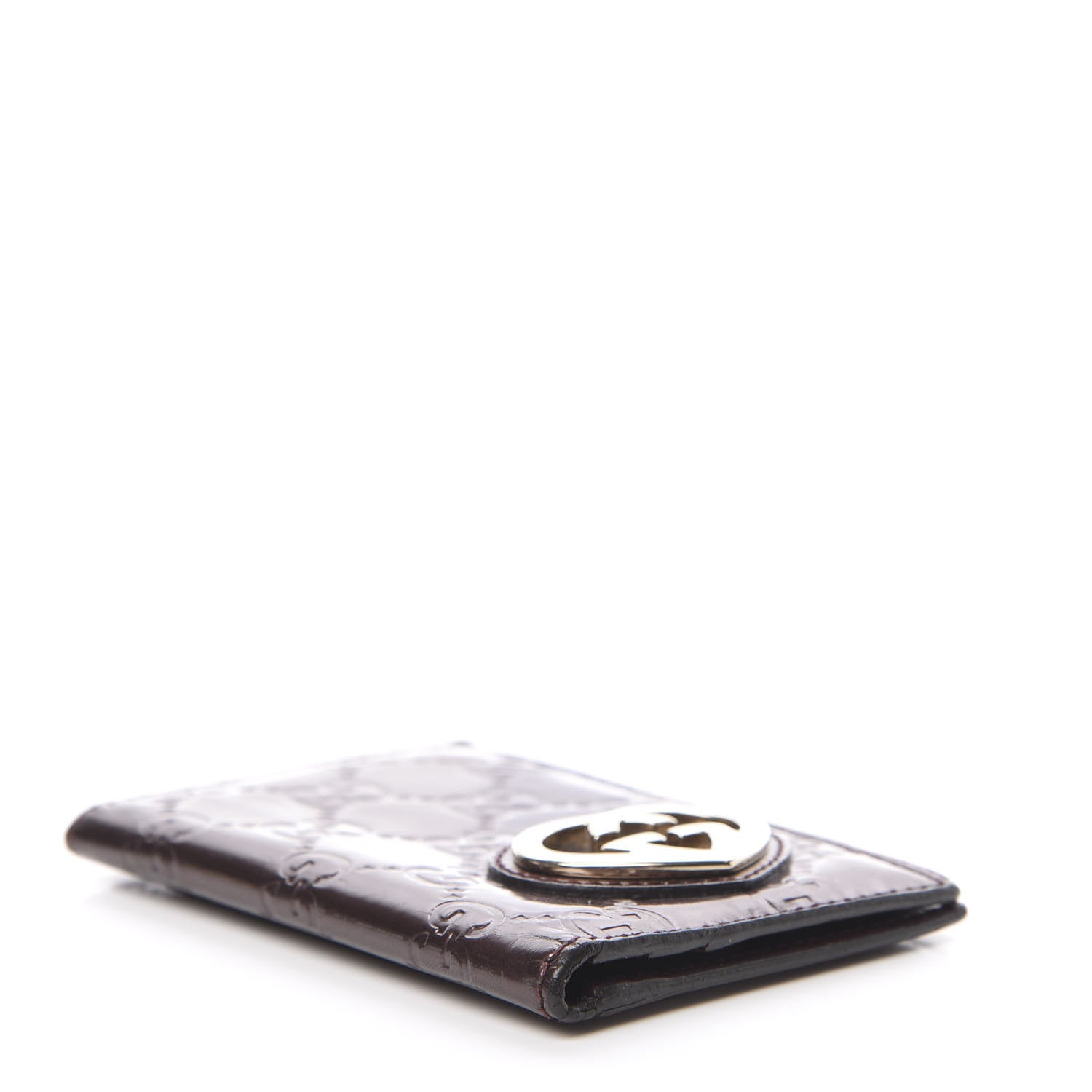 Gucci Shine Guccissima Lovely Heart Mini ID Wallet Scarlatto 4 of 10