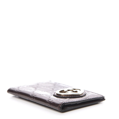 Gucci Shine Guccissima Lovely Heart Mini ID Wallet Scarlatto 4 of 10