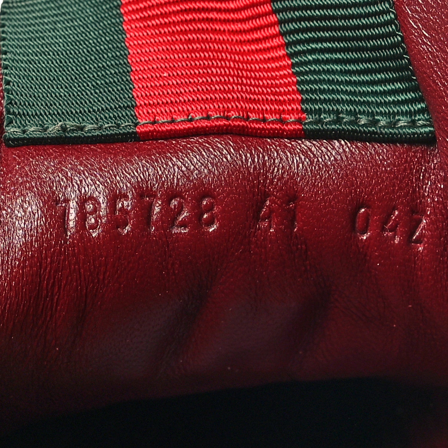 Gucci Calfskin Suede Womens Re-Web Sneakers 41 White Red 6 of 10