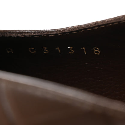 Chanel Calfskin Crocodile Embossed Patent Cap Toe CC Slingback Pumps 39.5 Chocolate Black 7 of 9