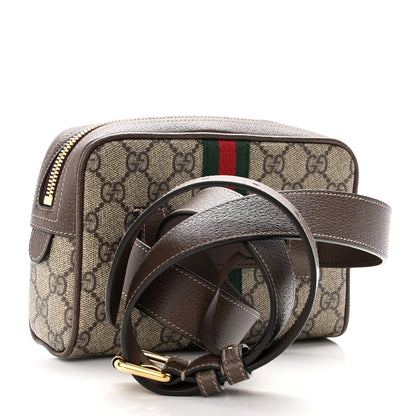 Gucci GG Supreme Monogram Web Small Ophidia Belt Bag 95 38 Dark Brown 3 of 10