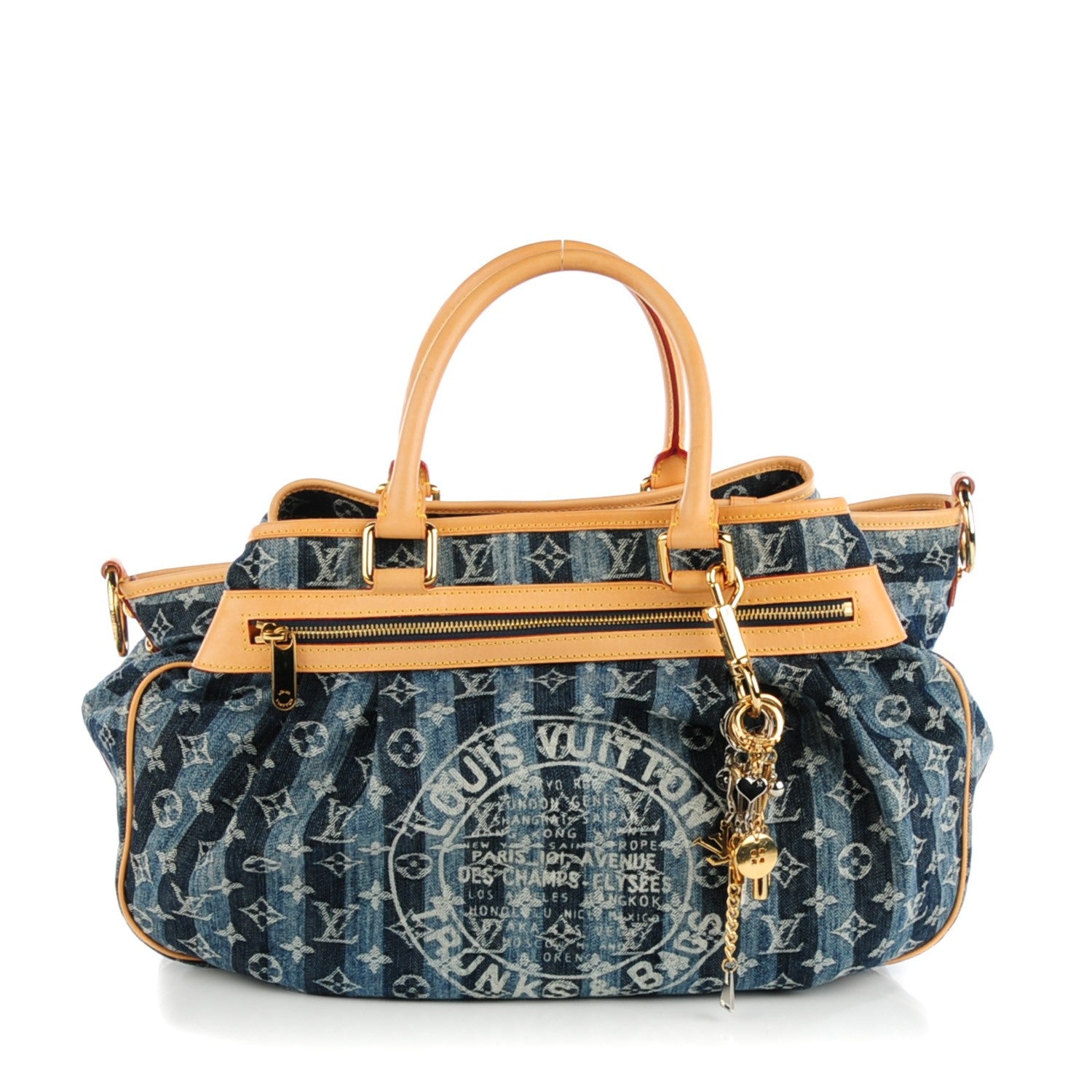 Louis Vuitton Denim Raye Cabas GM 1 of 7