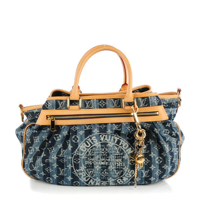 Louis Vuitton Denim Raye Cabas GM 1 of 7