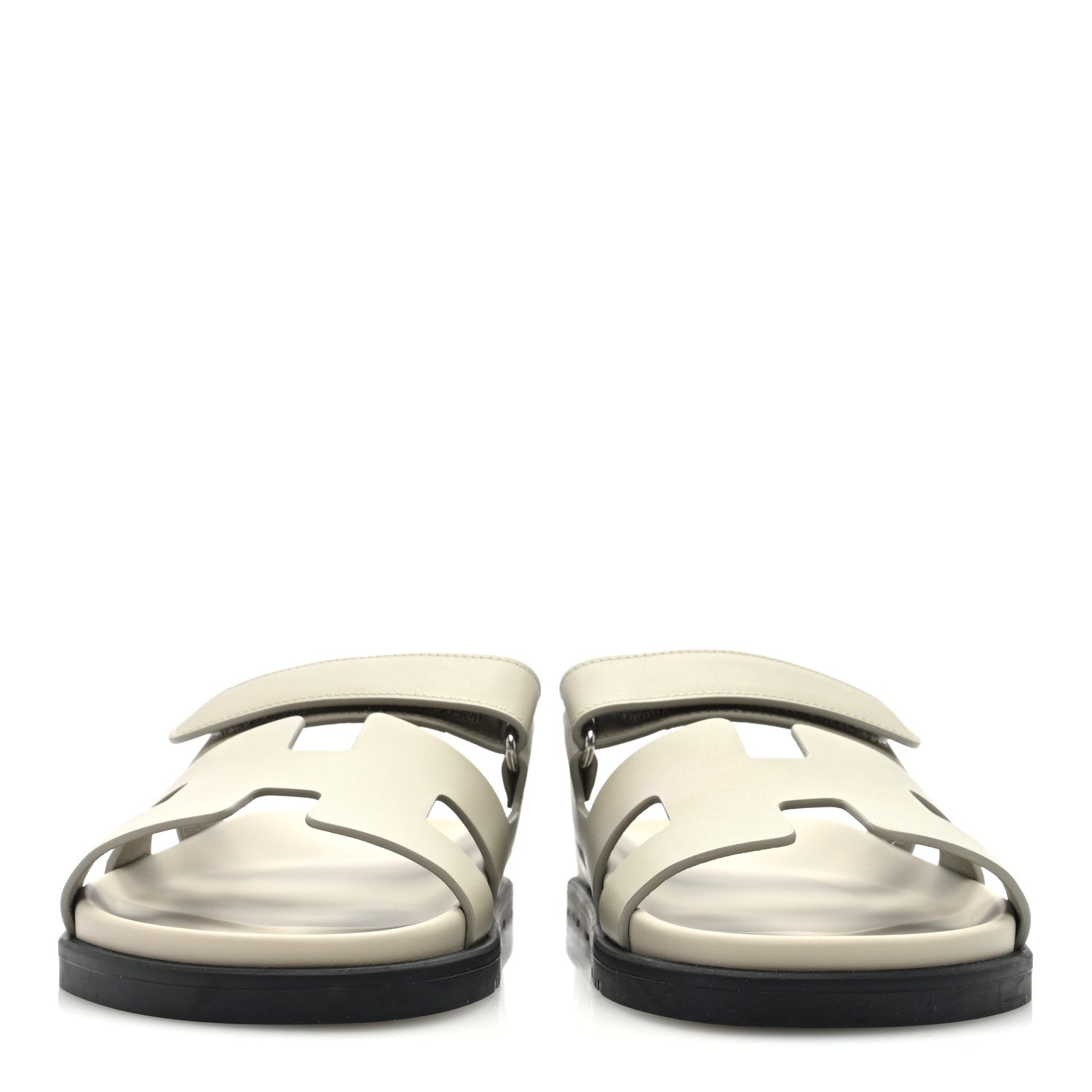 Hermes Calfskin Womens Chypre Sandals 39 Beige Esquisse 3 of 8