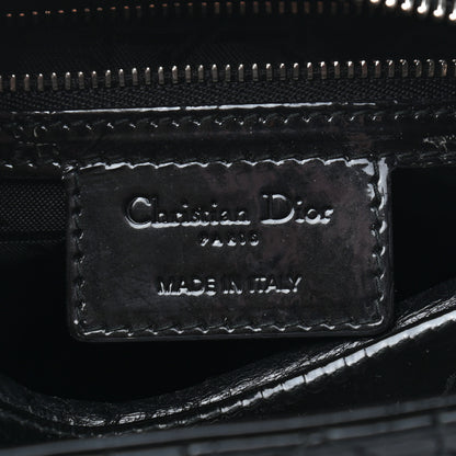 Christian Dior Patent Cannage Medium Lady Dior Black 6 of 9