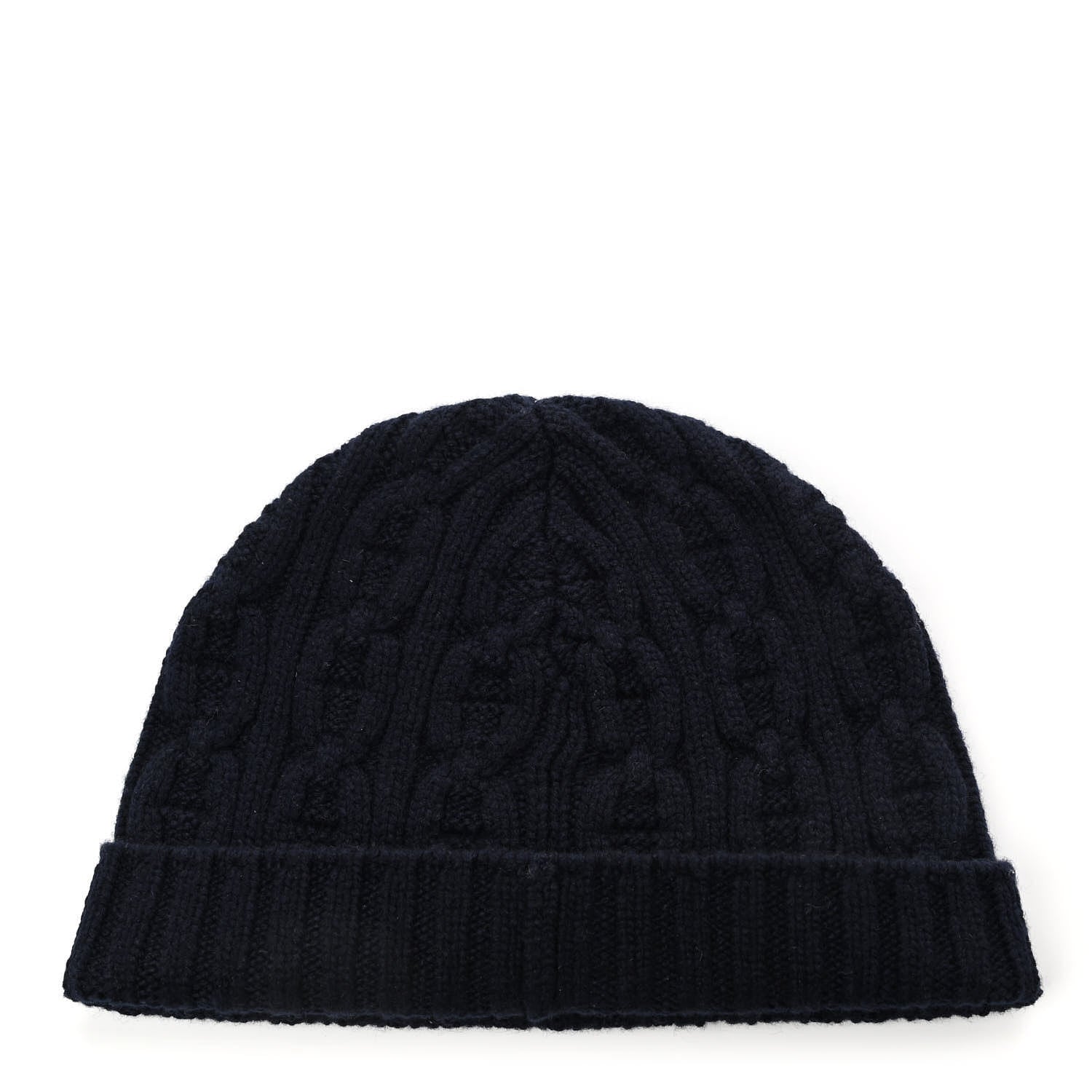 Hermes Cashmere Beanie Hat M Marine 1 of 6