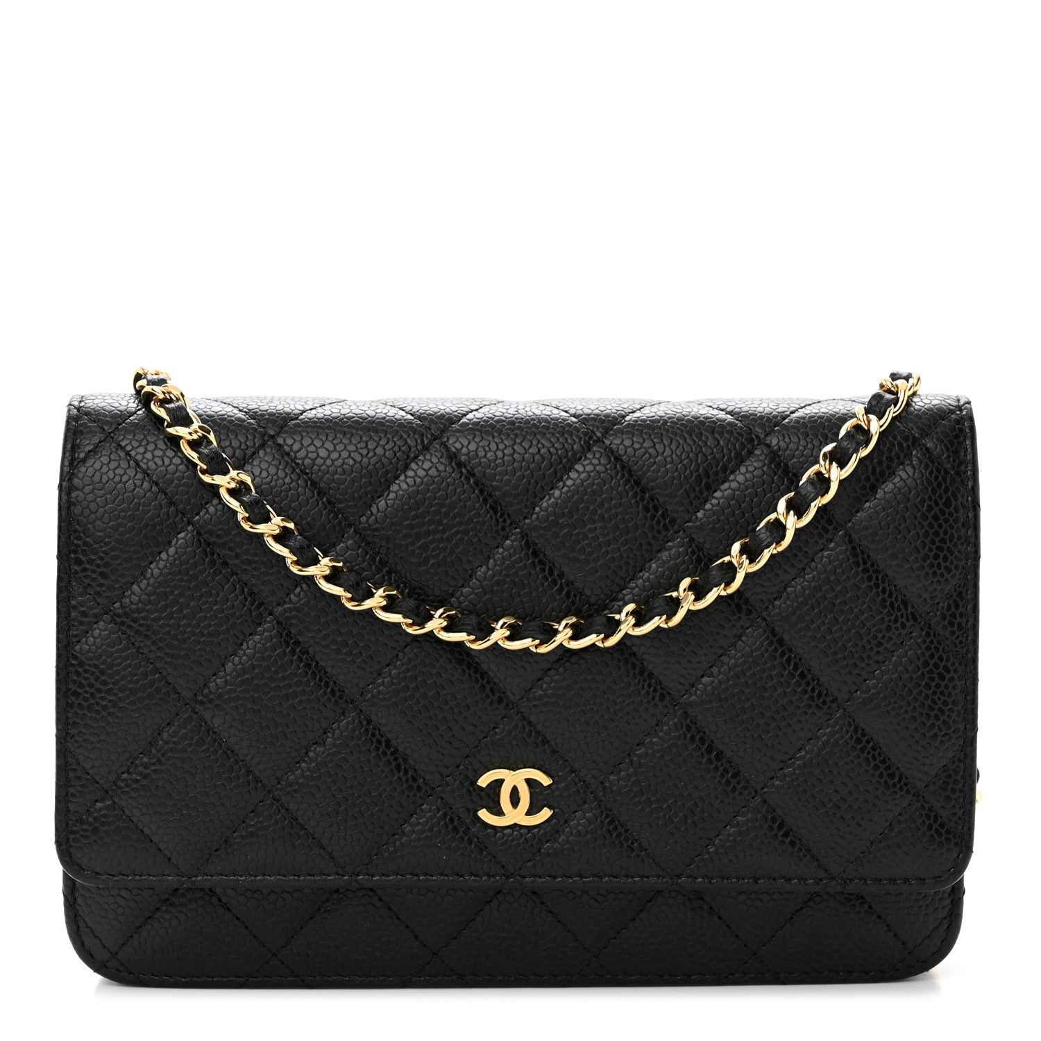 Chanel Caviar Quilted Wallet On Chain WOC Black 1 of 13