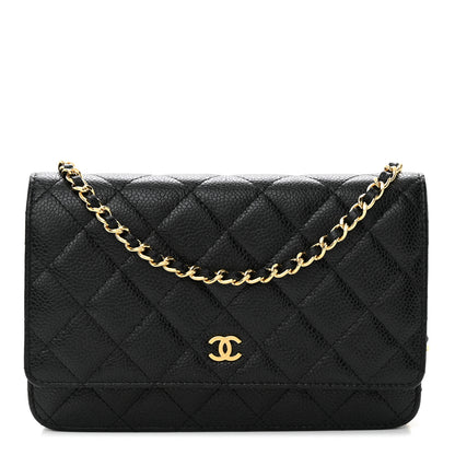 Chanel Caviar Quilted Wallet On Chain WOC Black 1 of 13
