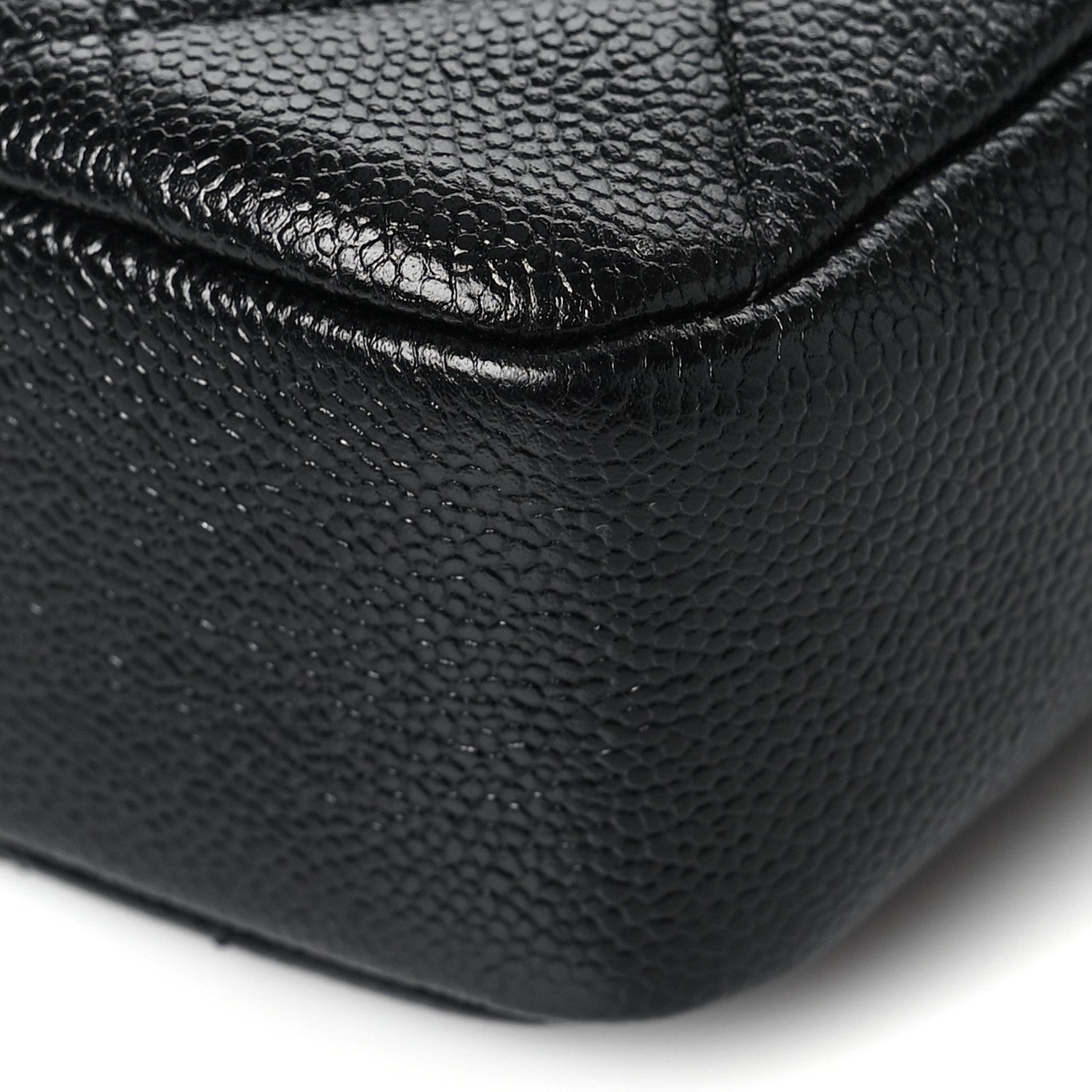 Chanel Shiny Caviar Quilted Chain Melody Camera Bag Black 9 of 10