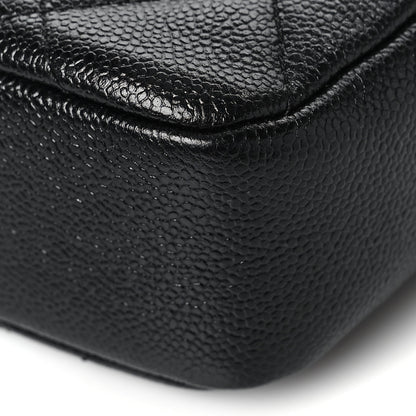 Chanel Shiny Caviar Quilted Chain Melody Camera Bag Black 9 of 10
