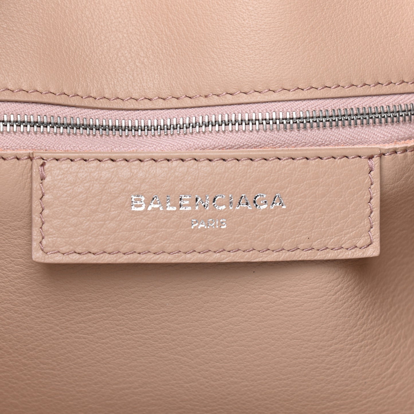 Veau Papier B4 Zip Around Tote Rose Des Sables