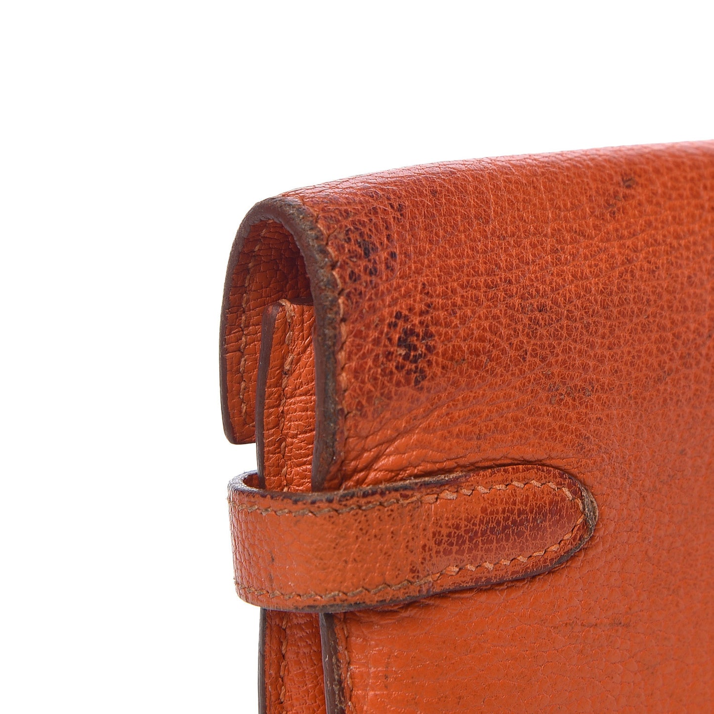 Chevre Mysore Kelly Longue Wallet Orange