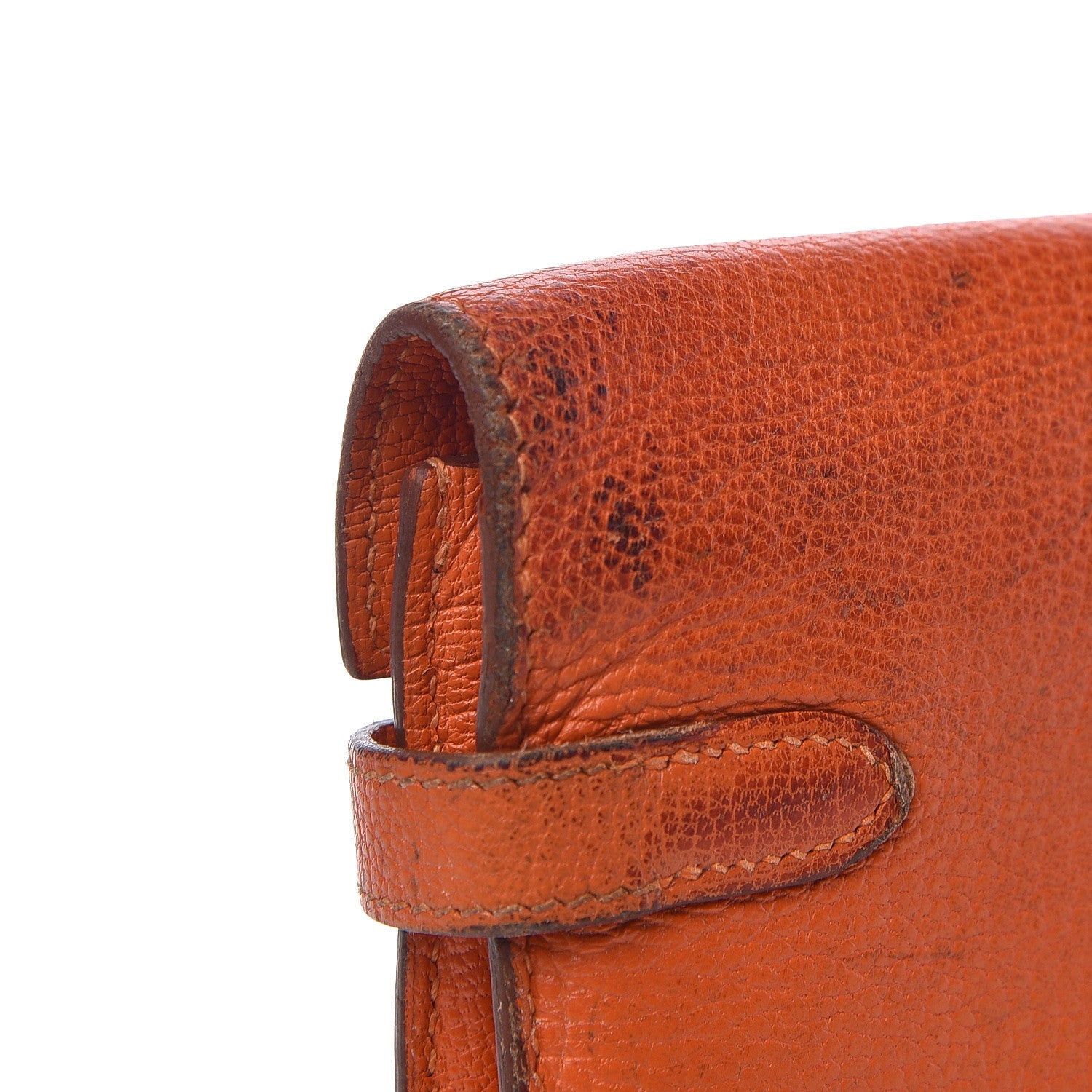 Hermes Chevre Mysore Kelly Longue Wallet Orange 13 of 22
