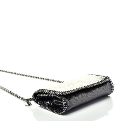 Stella McCartney Metallic Snake Print Falabella Crossbody Bag Ruthenium 4 of 9