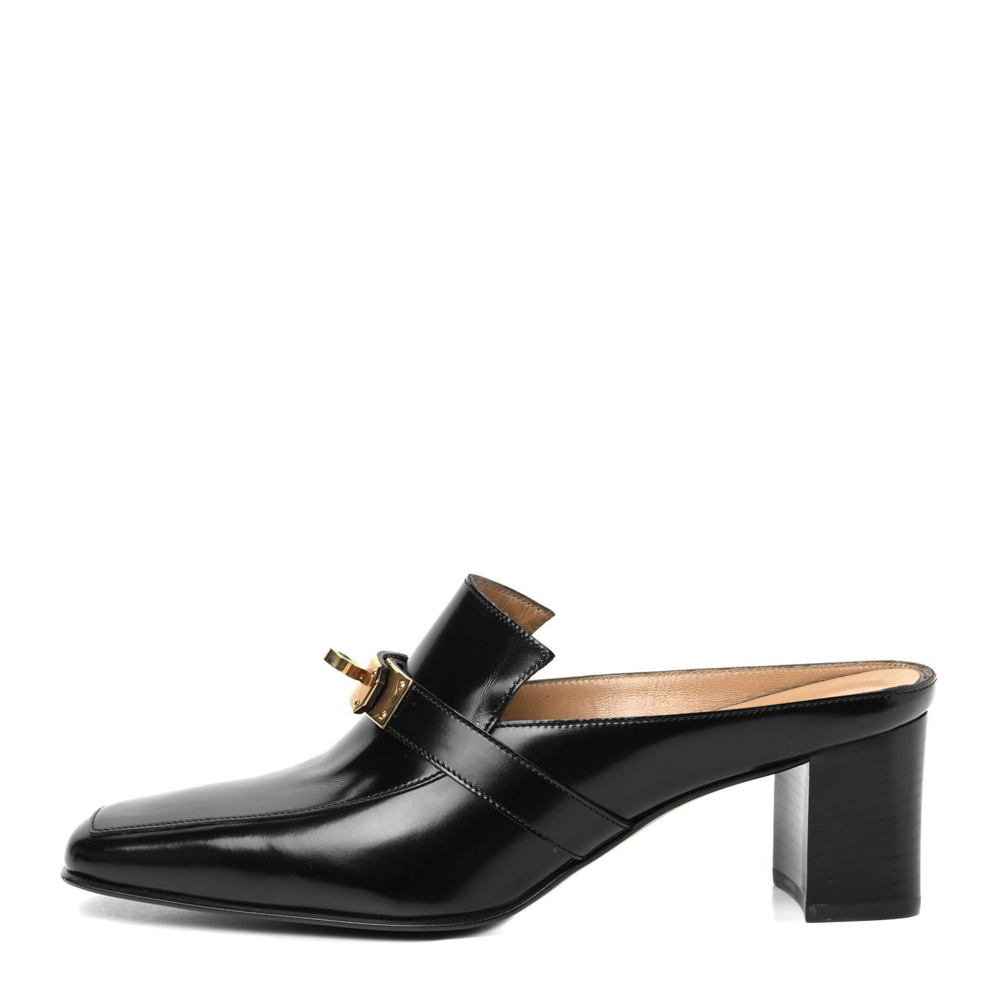 Goatskin Blossom Mules 38 Black
