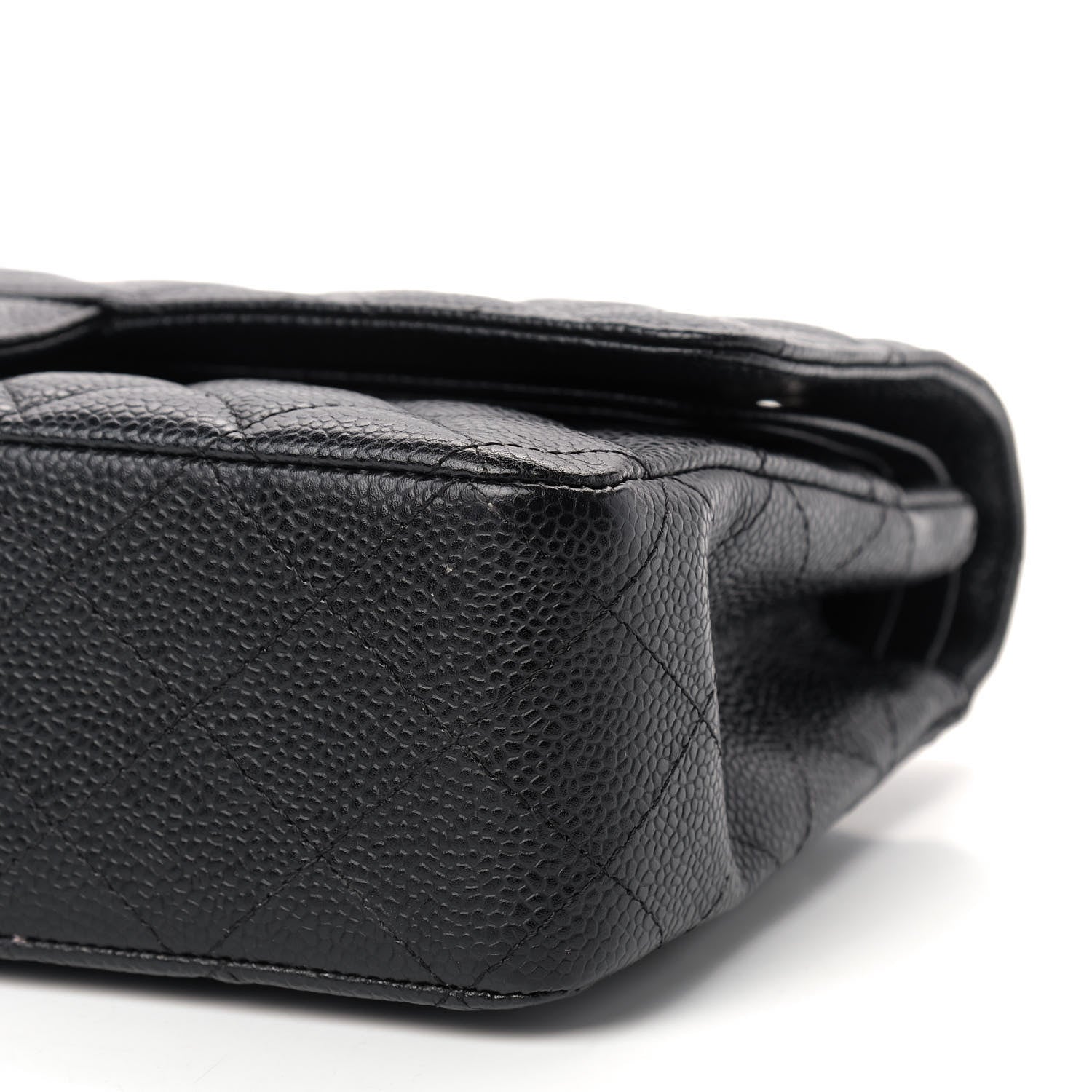 Chanel Caviar Quilted Medium Double Flap Black 7 of 9