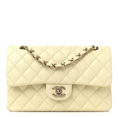 Chanel Caviar Quilted Small Double Flap Light Yellow 1 of 9