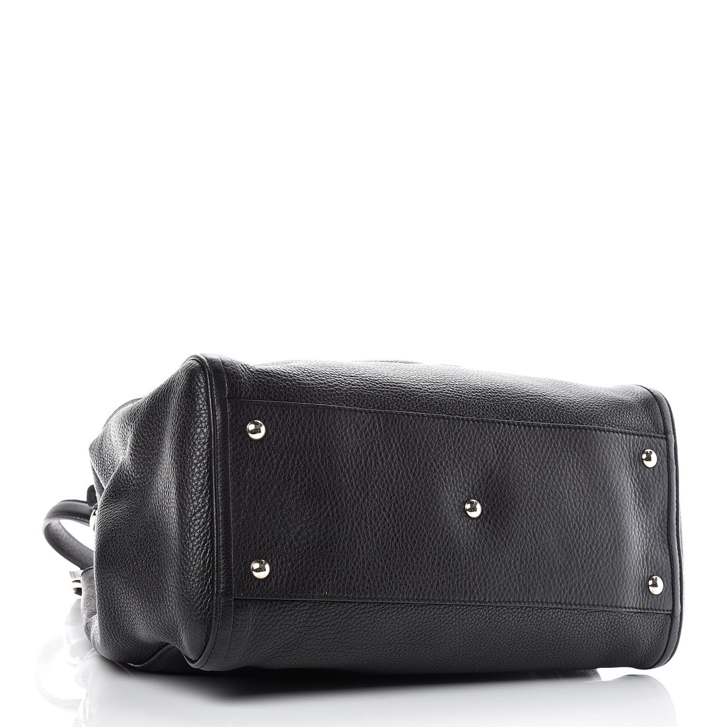 Gucci Pebbled Calfskin Medium Soho Shoulder Bag Black 4 of 9