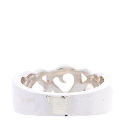 Tiffany Sterling Silver Paloma Picasso Loving Hearts Ring 54 6.75 4 of 6
