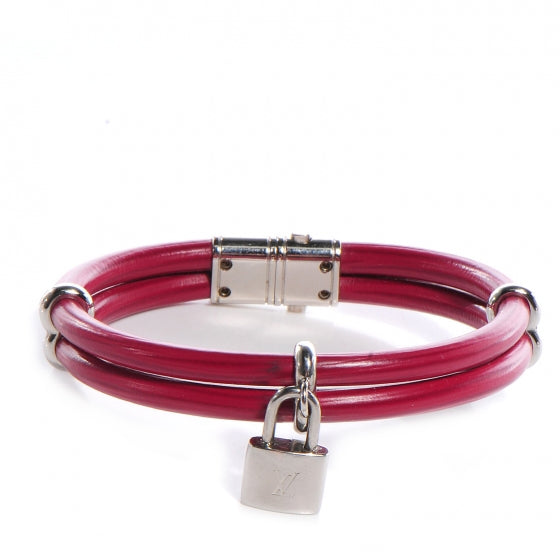 Epi Keep It Twice Bracelet 19 Fuchsia