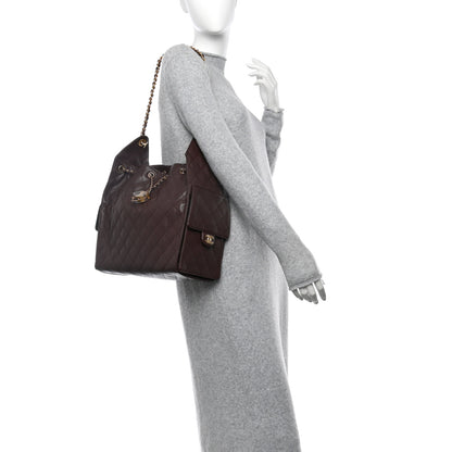 Chanel Caviar Quilted Medium Chanel 25 Handbag Dark Brown 2 of 11