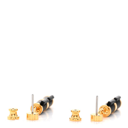 Hermes Swift PM Charniere Earrings Black 3 of 5