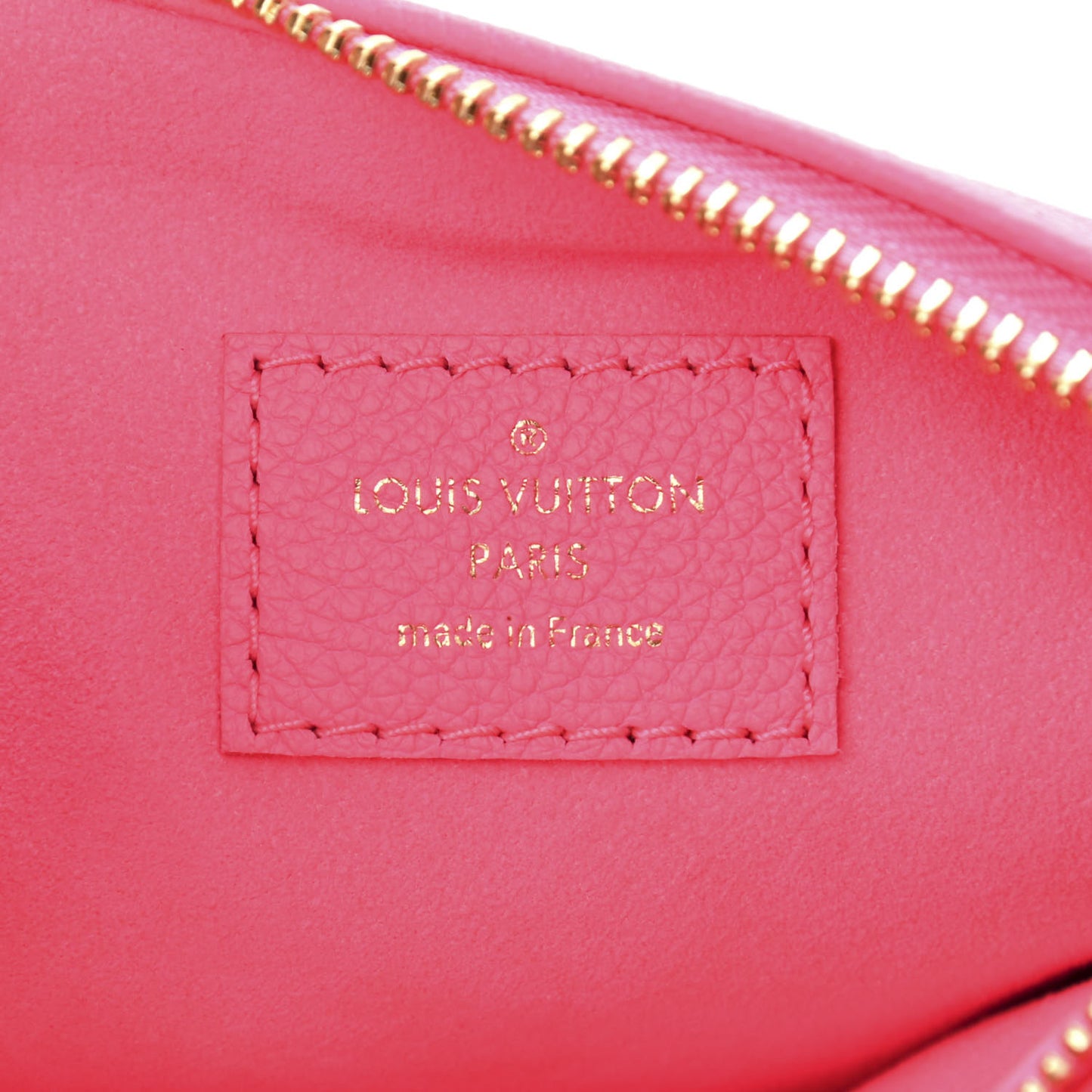 Calfskin Embossed Monogram Coussin BB Rose Fluo