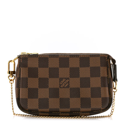 Louis Vuitton Damier Ebene Mini Pochette Accessories 1 of 8