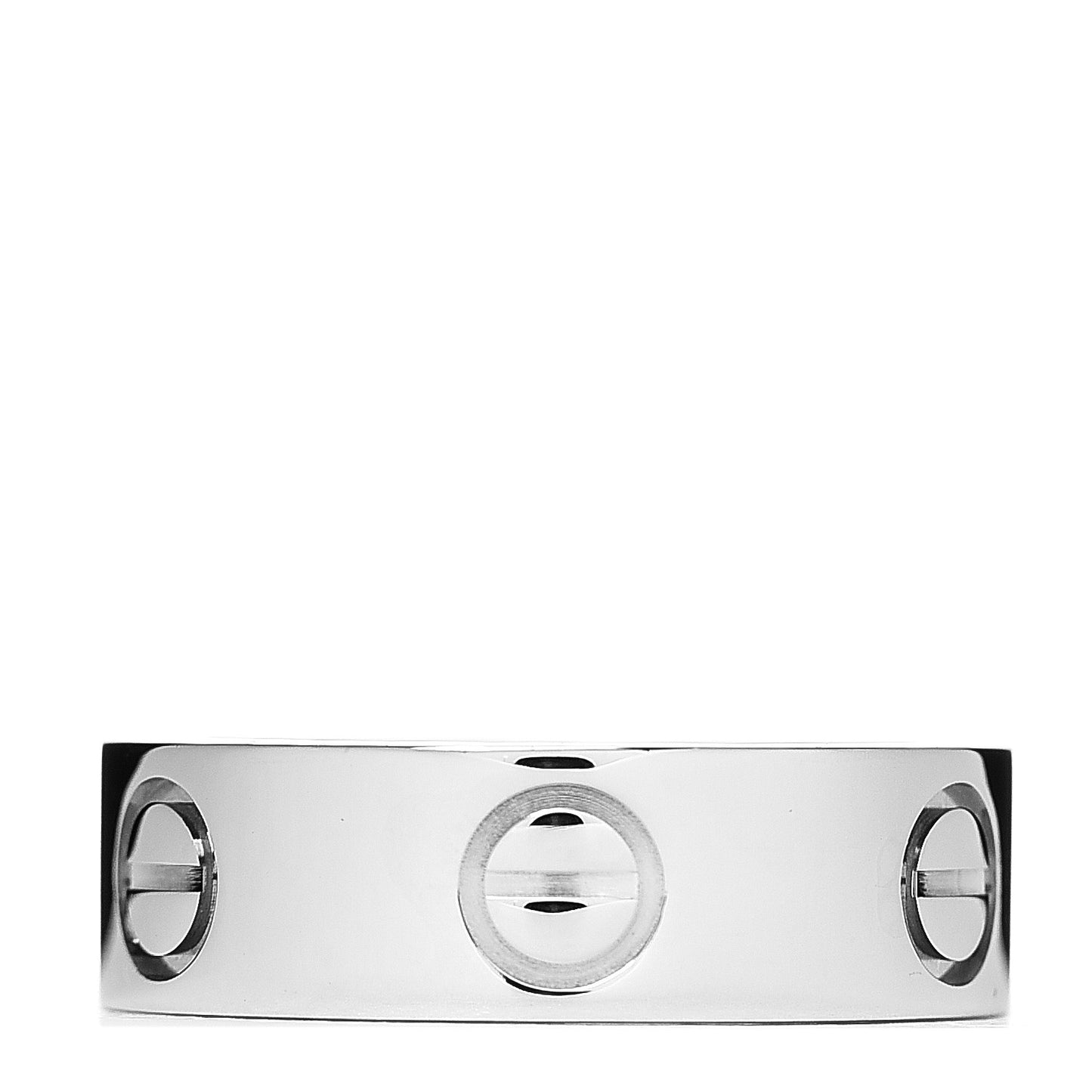 18K White Gold 5.5mm LOVE Ring 48 4.5
