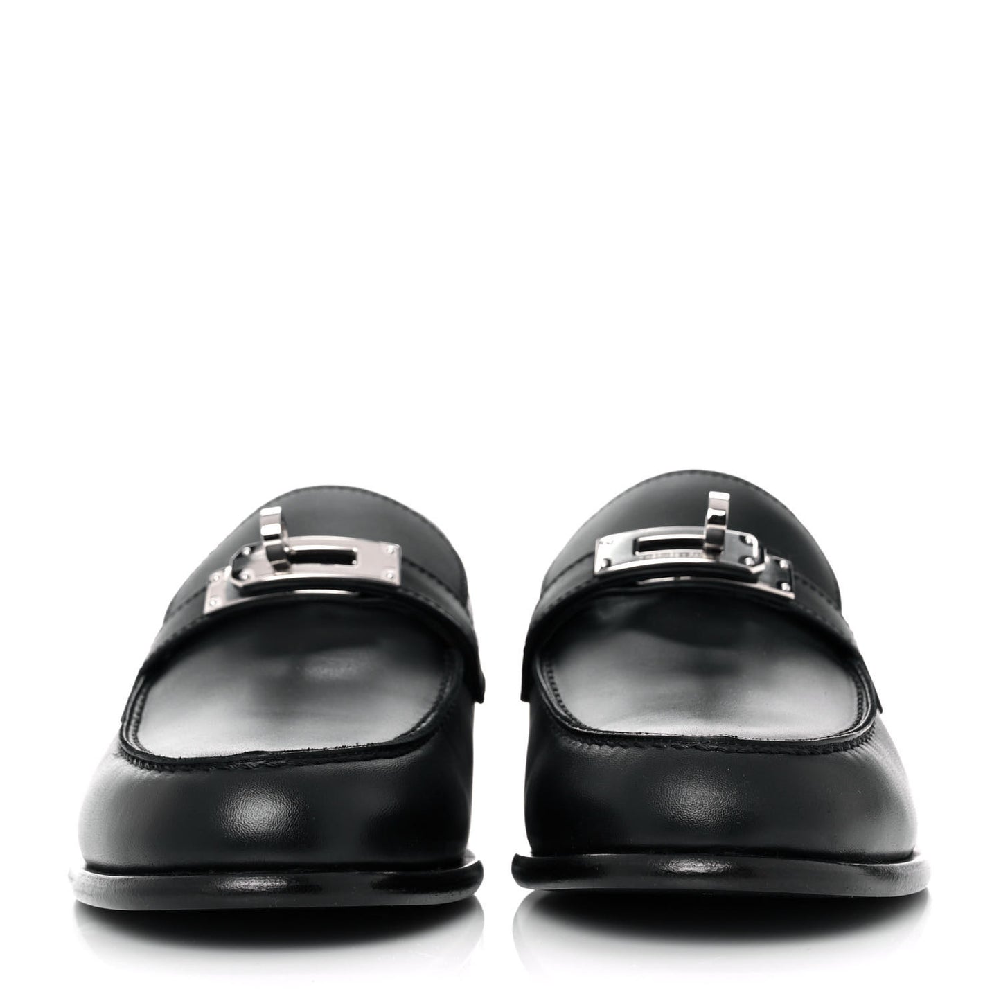 Calfskin Womens Destin Loafers 35.5 Black
