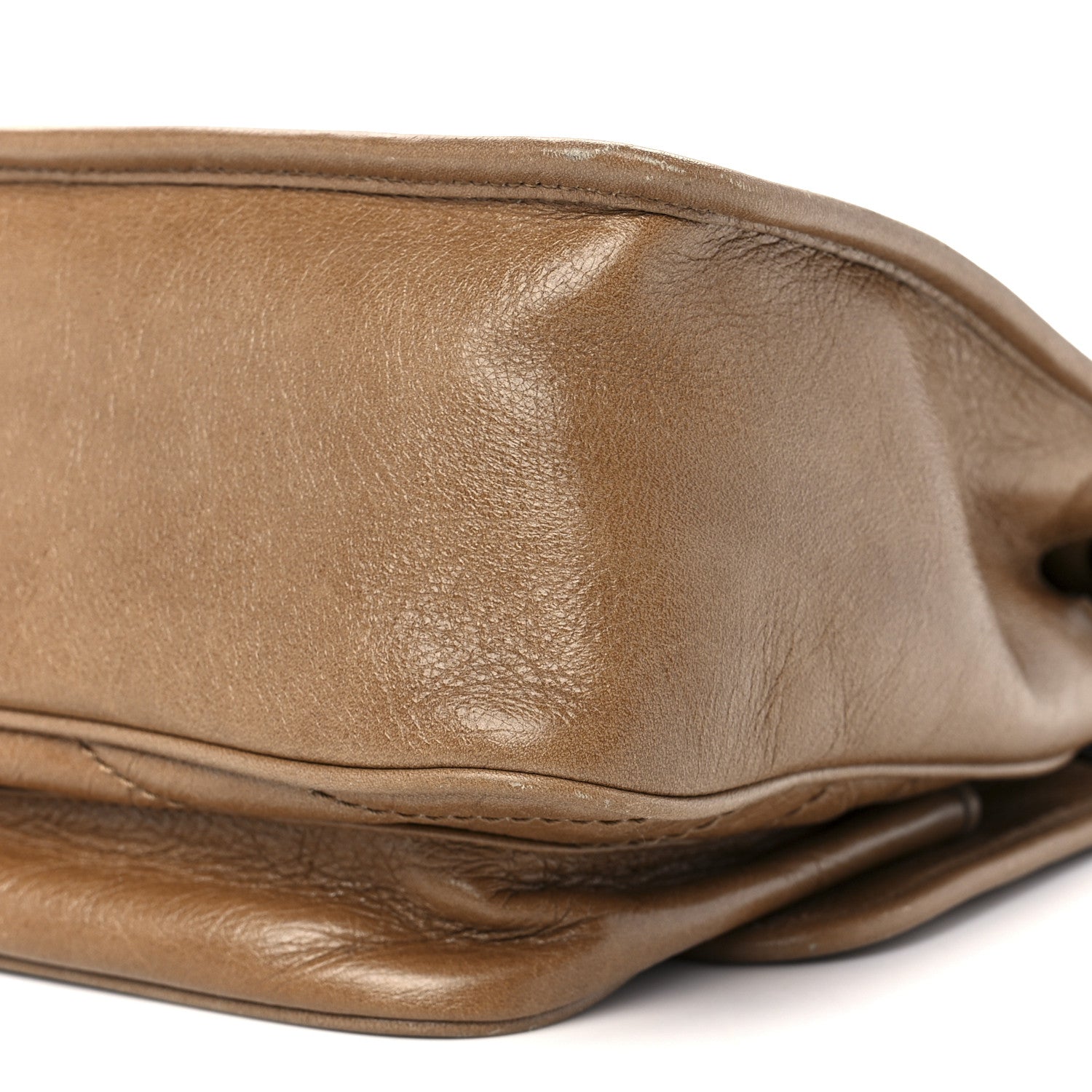 Saint Laurent Crinkled Calfskin Matelasse Monogram Medium Niki Chain Satchel Caramel 13 of 13