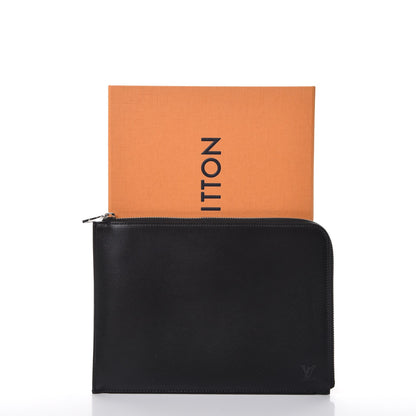 Louis Vuitton Calfskin Souple Pochette Jour PM Black 8 of 8