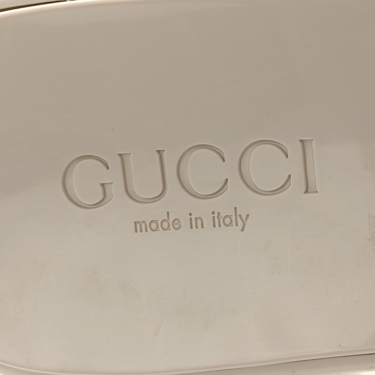 Gucci Rubber Gucci Logo Womens Platform 20/60mm Slide Sandals 42 Mystic White 6 of 9