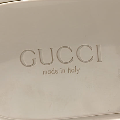 Gucci Rubber Gucci Logo Womens Platform 20/60mm Slide Sandals 42 Mystic White 6 of 9